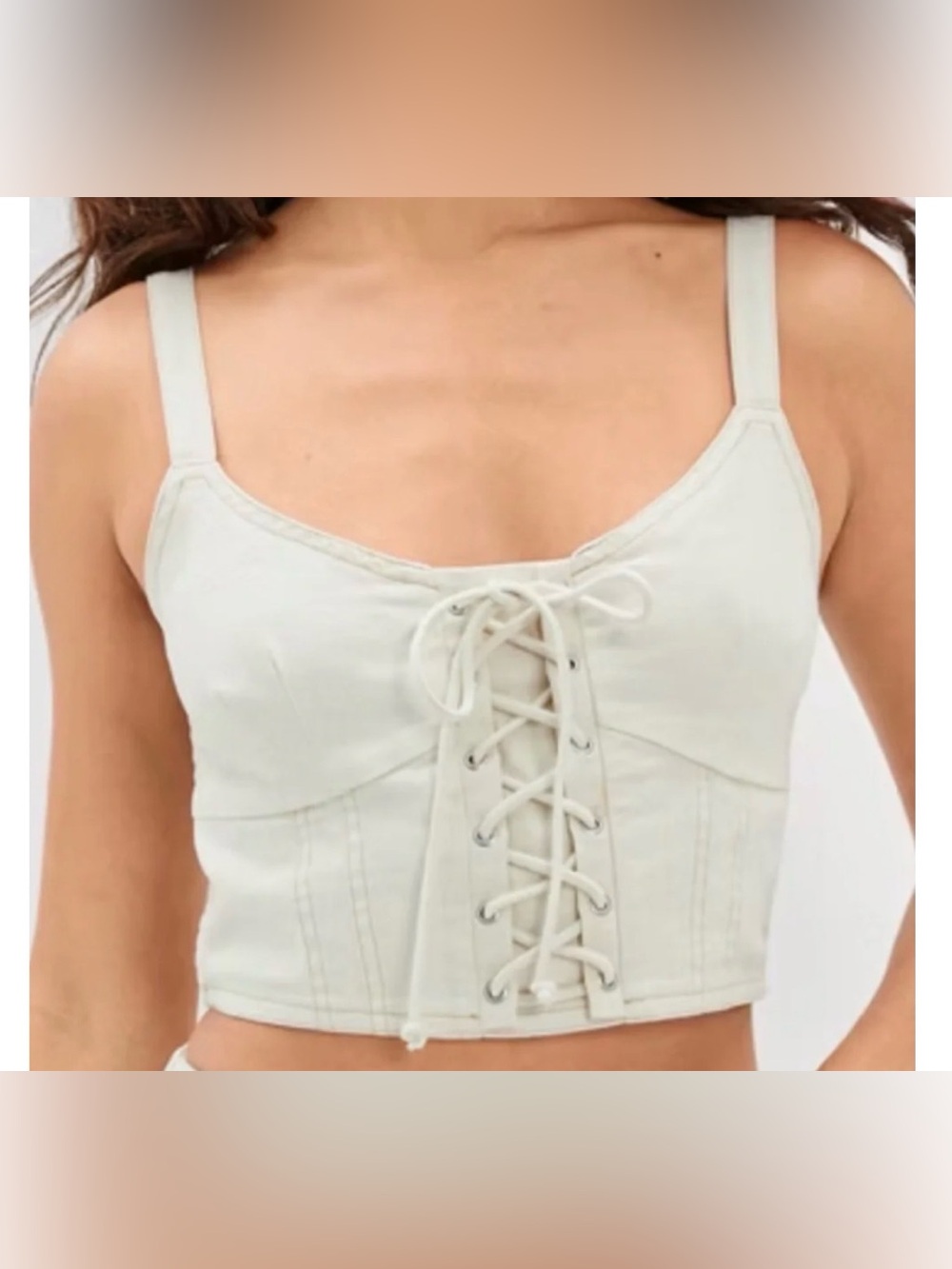 Cream Corset Top